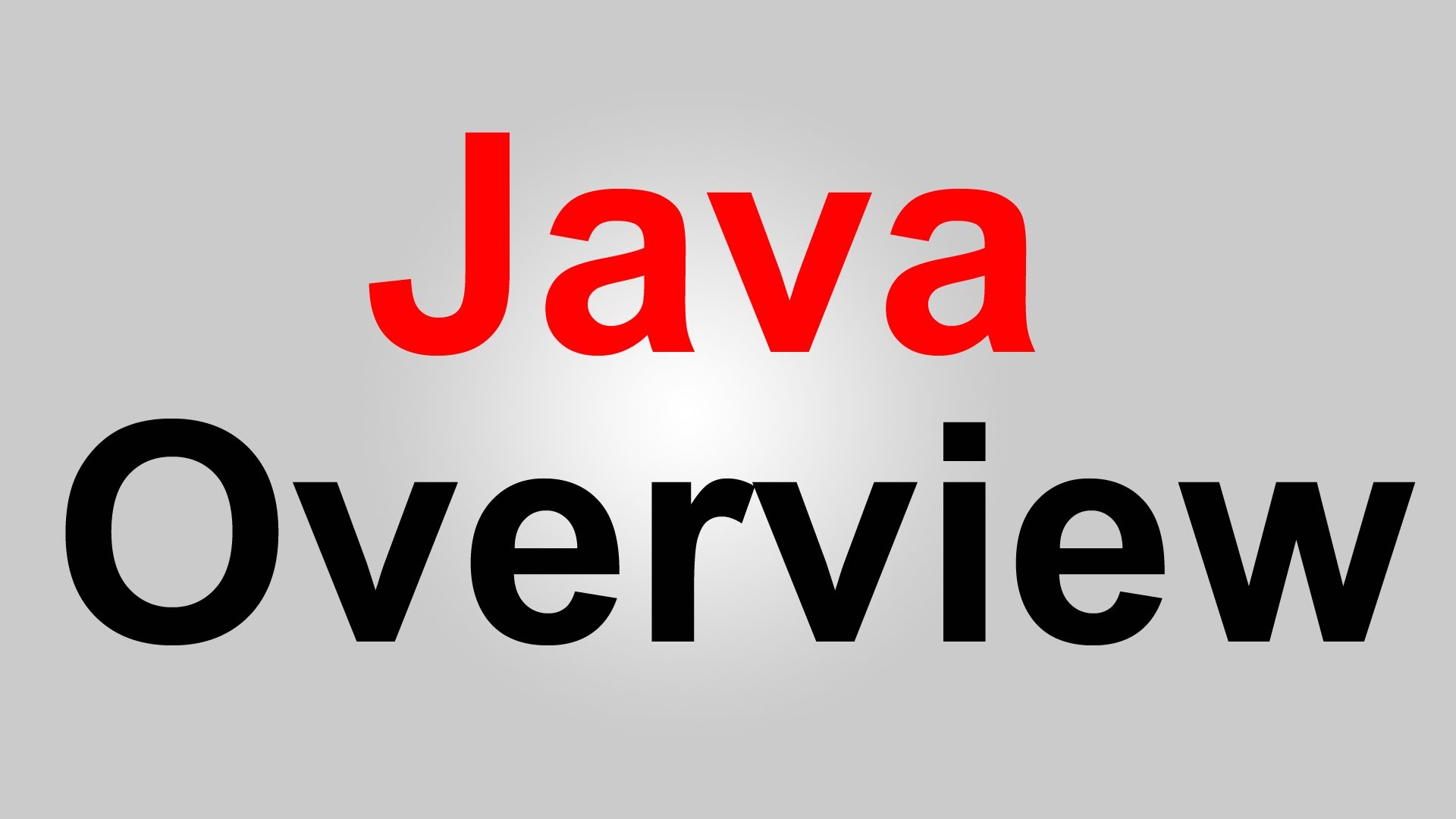 An Overview of JAVA Framework