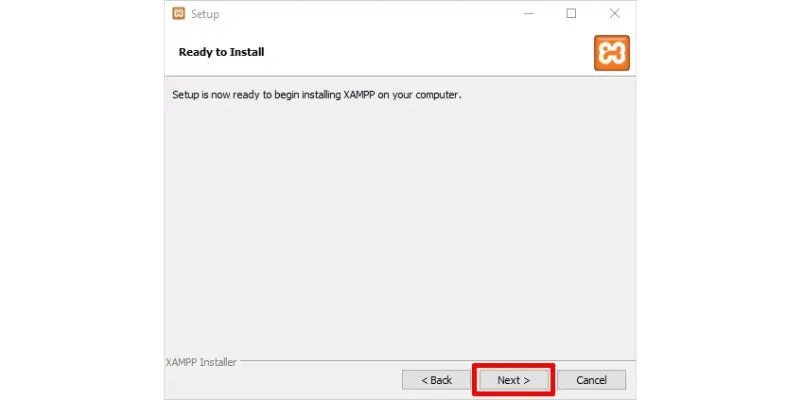 Xampp install